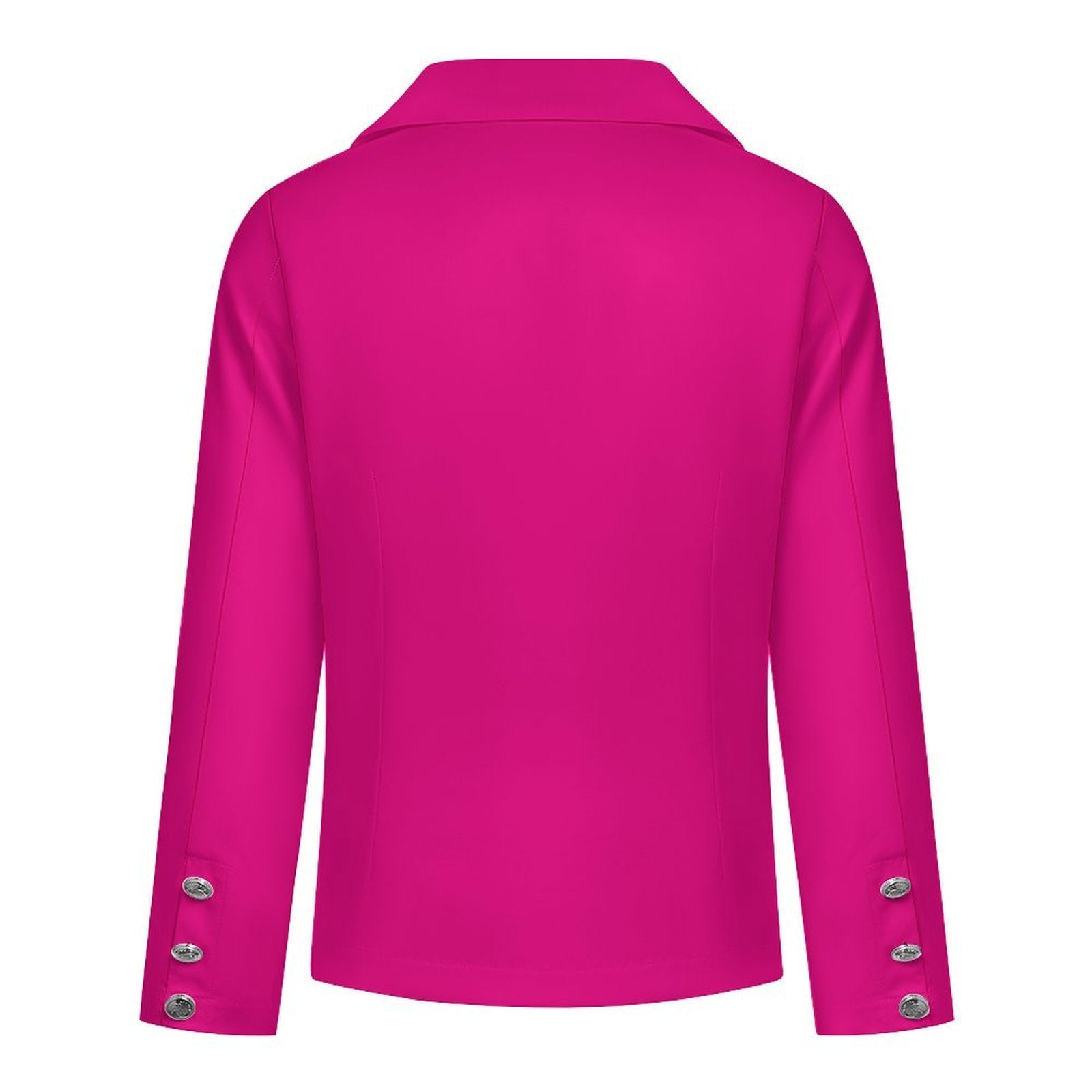 Retro Strawberry Shortcake Pink Blazer – Vintage Cartoon Chic Statement Jacket Small - 7XL