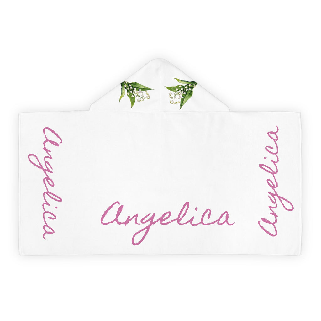 Personal Birth flower Child's Hooded Towel