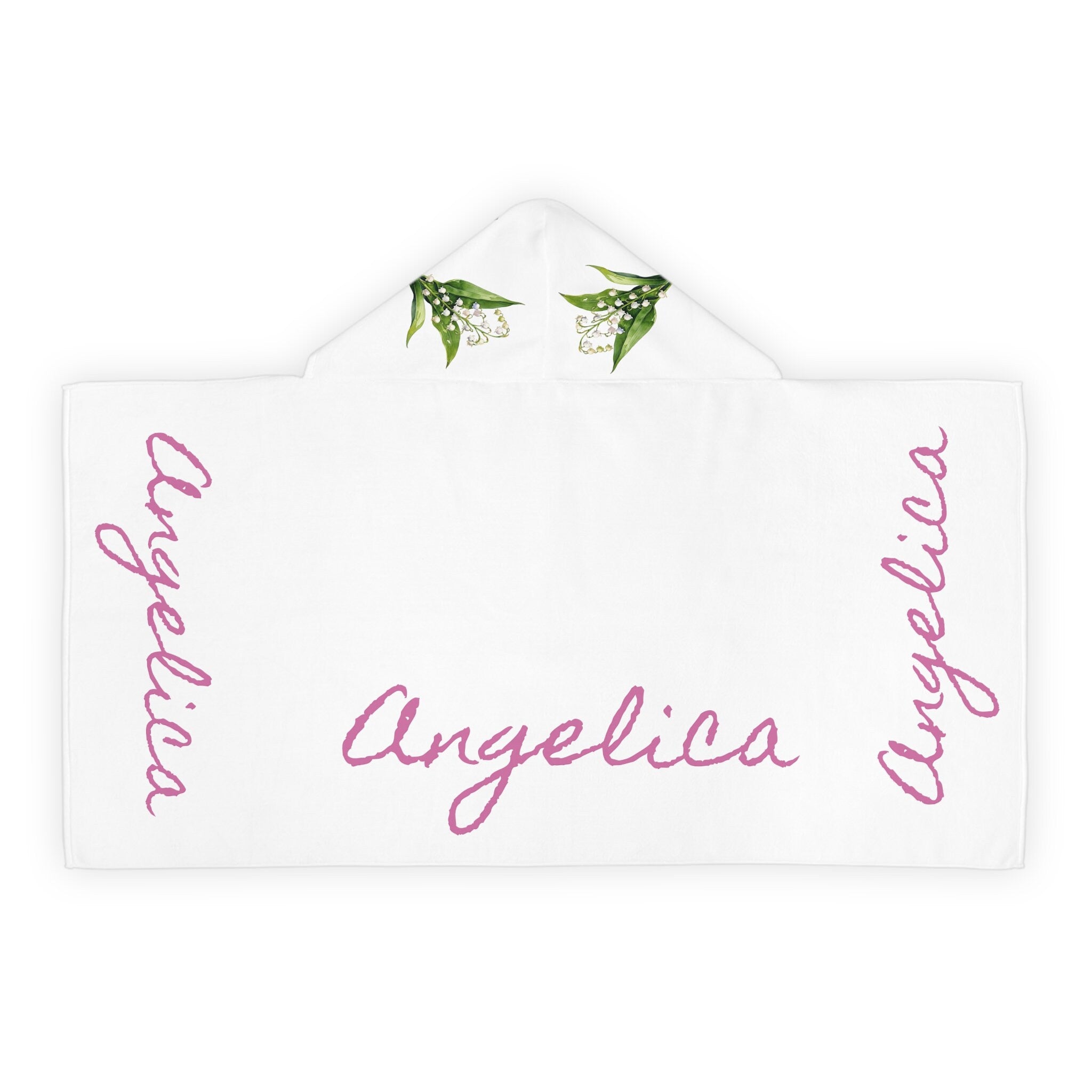 Personal Birth flower Child's Hooded Towel
