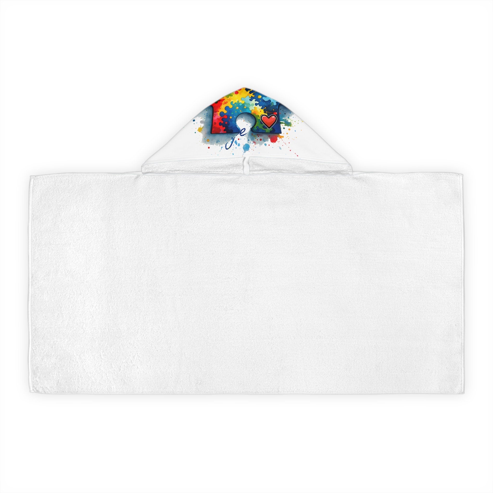 Personalized Autism Child's Hooded Towel