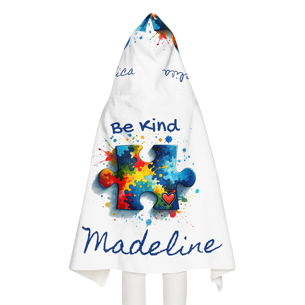 Personalized Autism Child's Hooded Towel