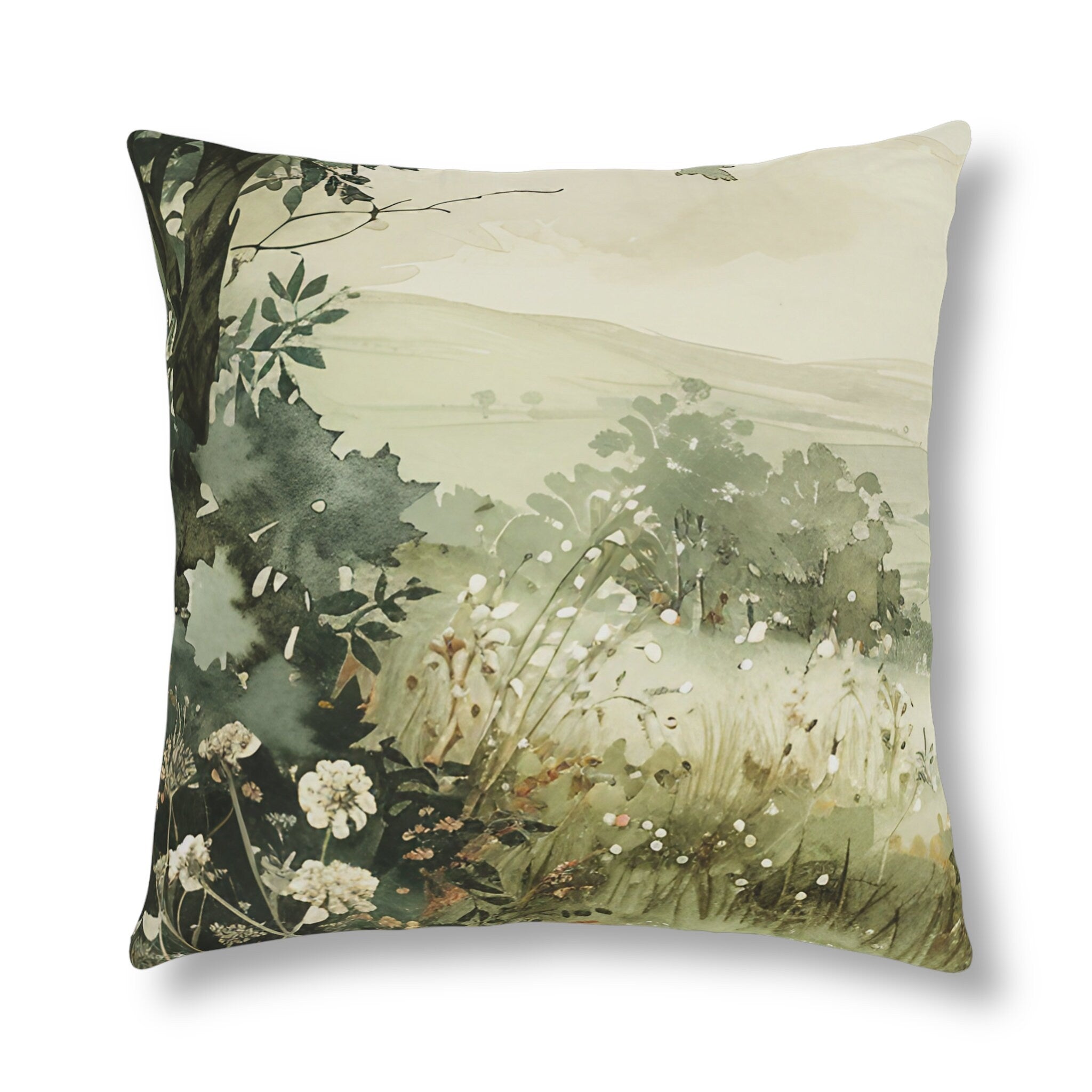 The Countryside Water color Waterproof Pillow
