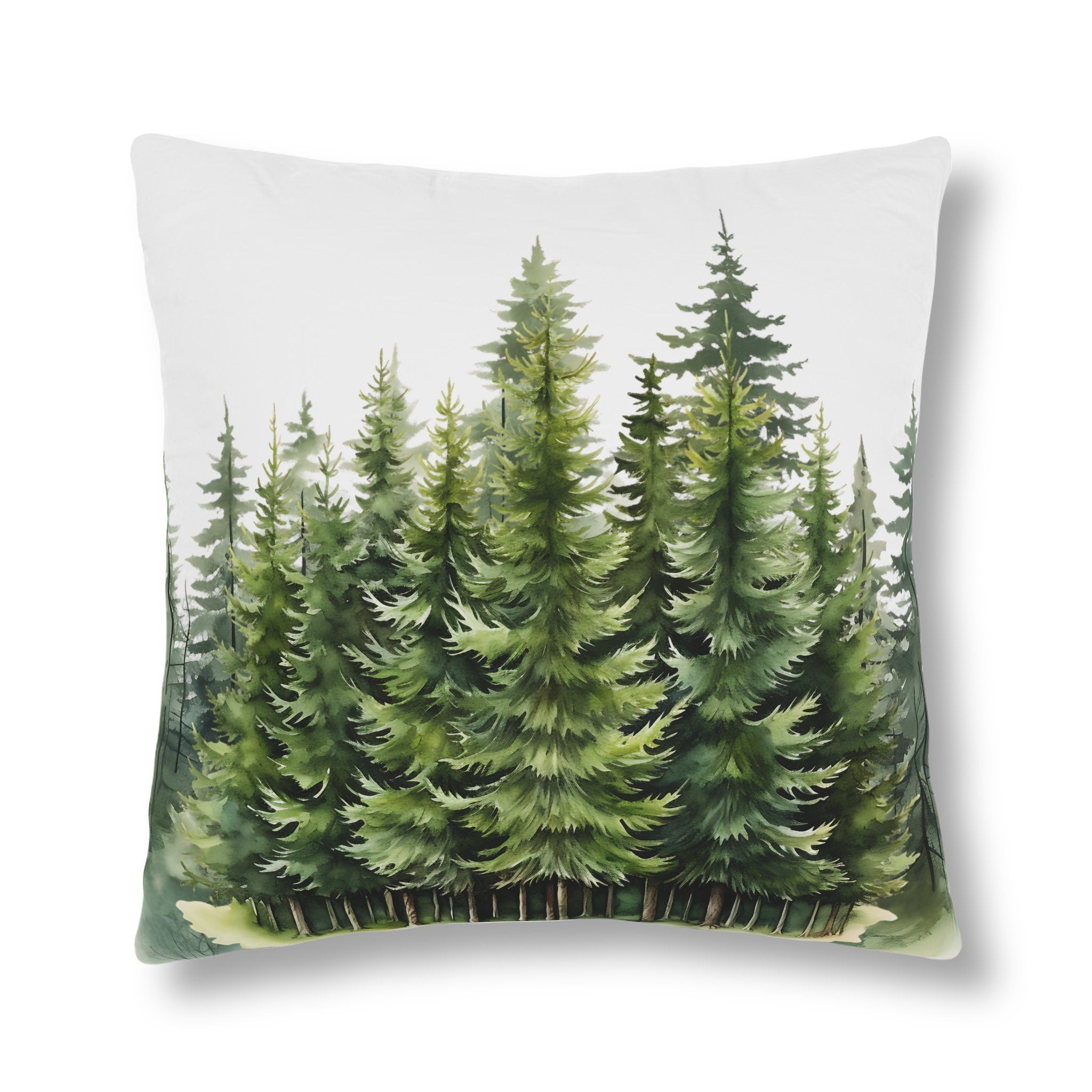 The Forest Watercolor Waterproof Pillow