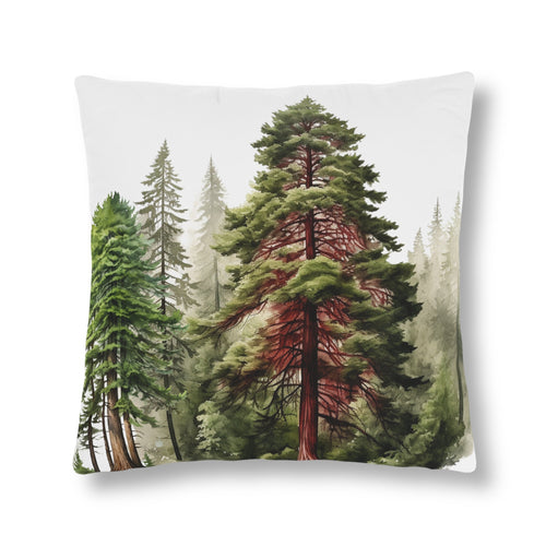 California Redwoods Waterproof Throw Pillow