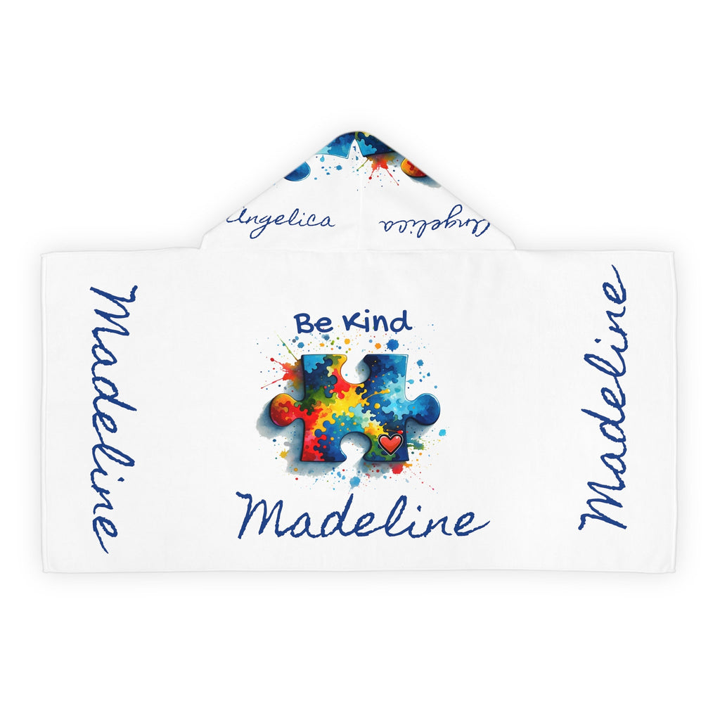 Personalized Autism Child's Hooded Towel