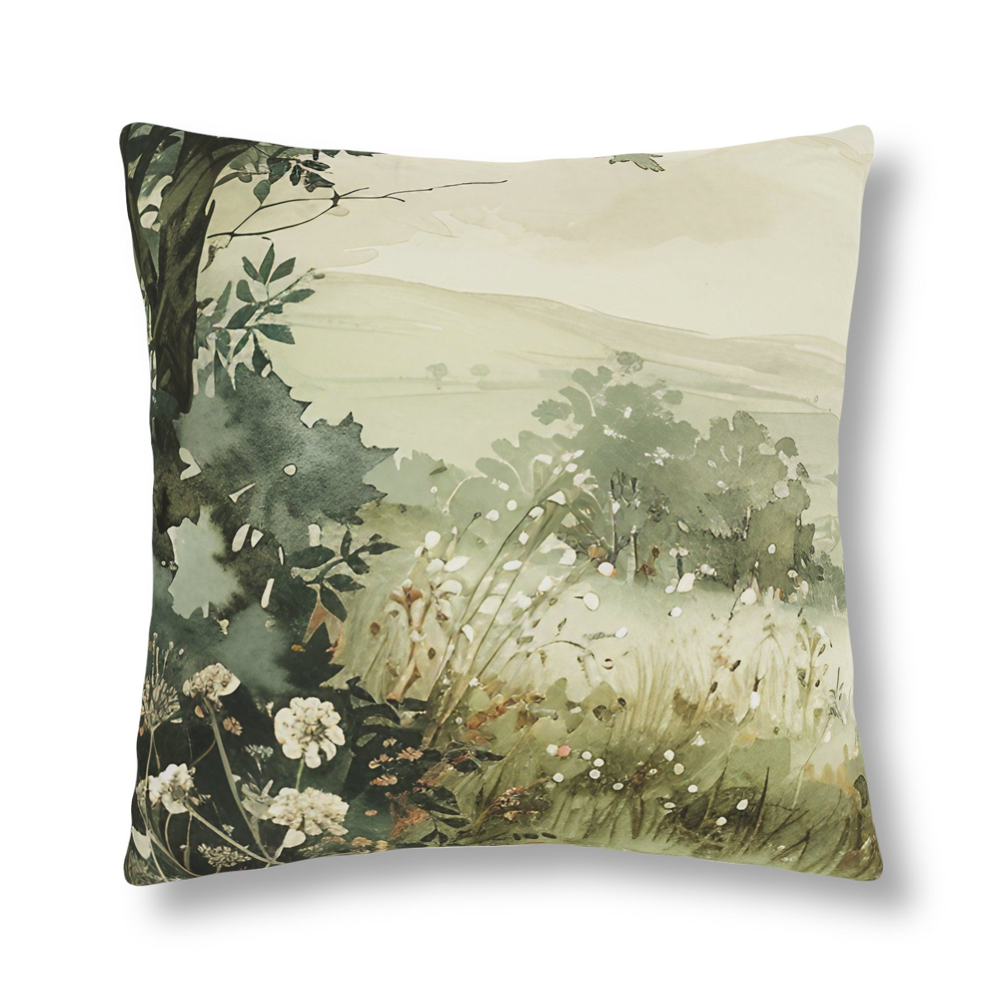 The Countryside Water color Waterproof Pillow