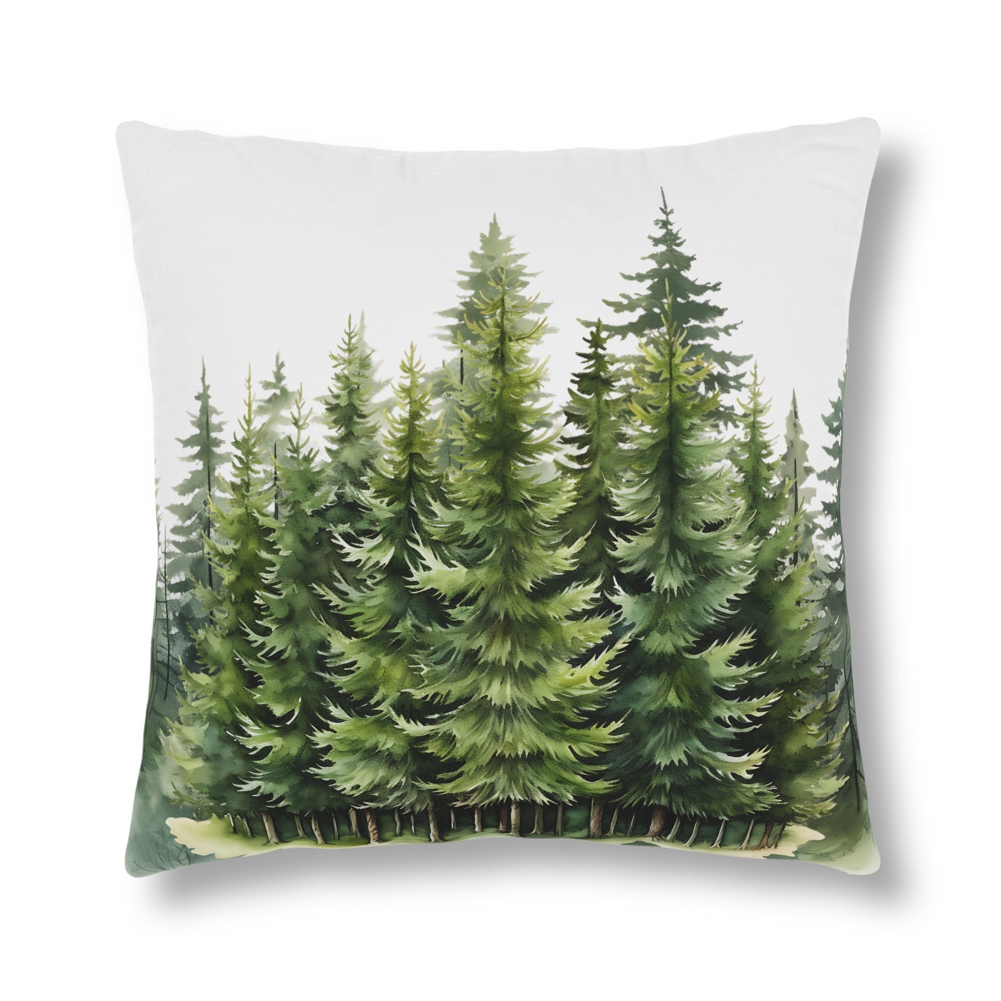 The Forest Watercolor Waterproof Pillow