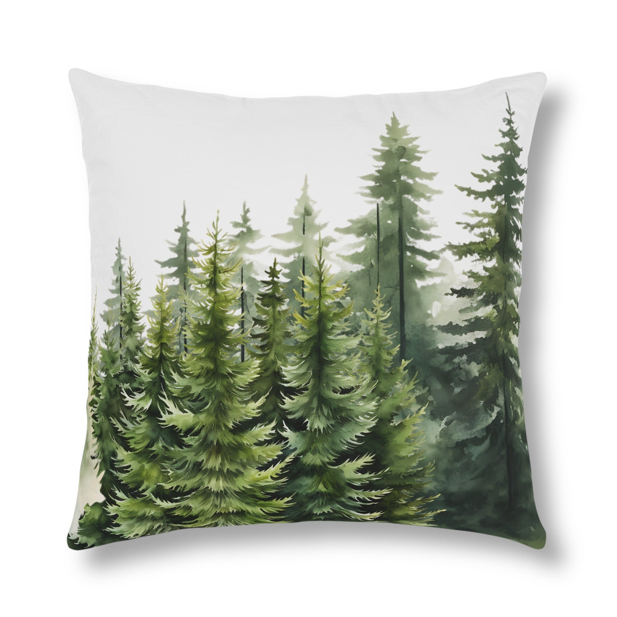 The Forest Watercolor Waterproof Pillow