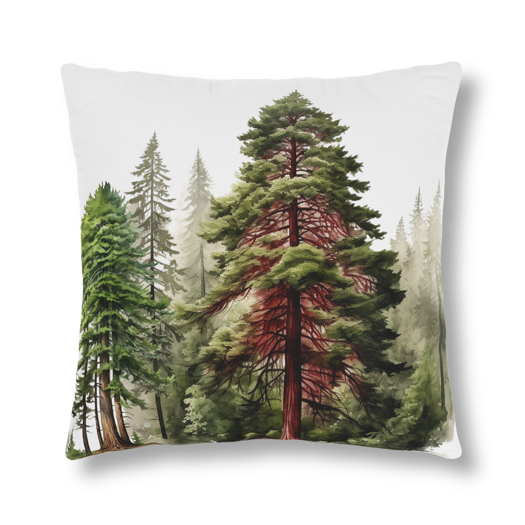 California Redwoods Waterproof Throw Pillow