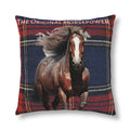The Original Horsepower Plaid Tartan Waterproof Pillow
