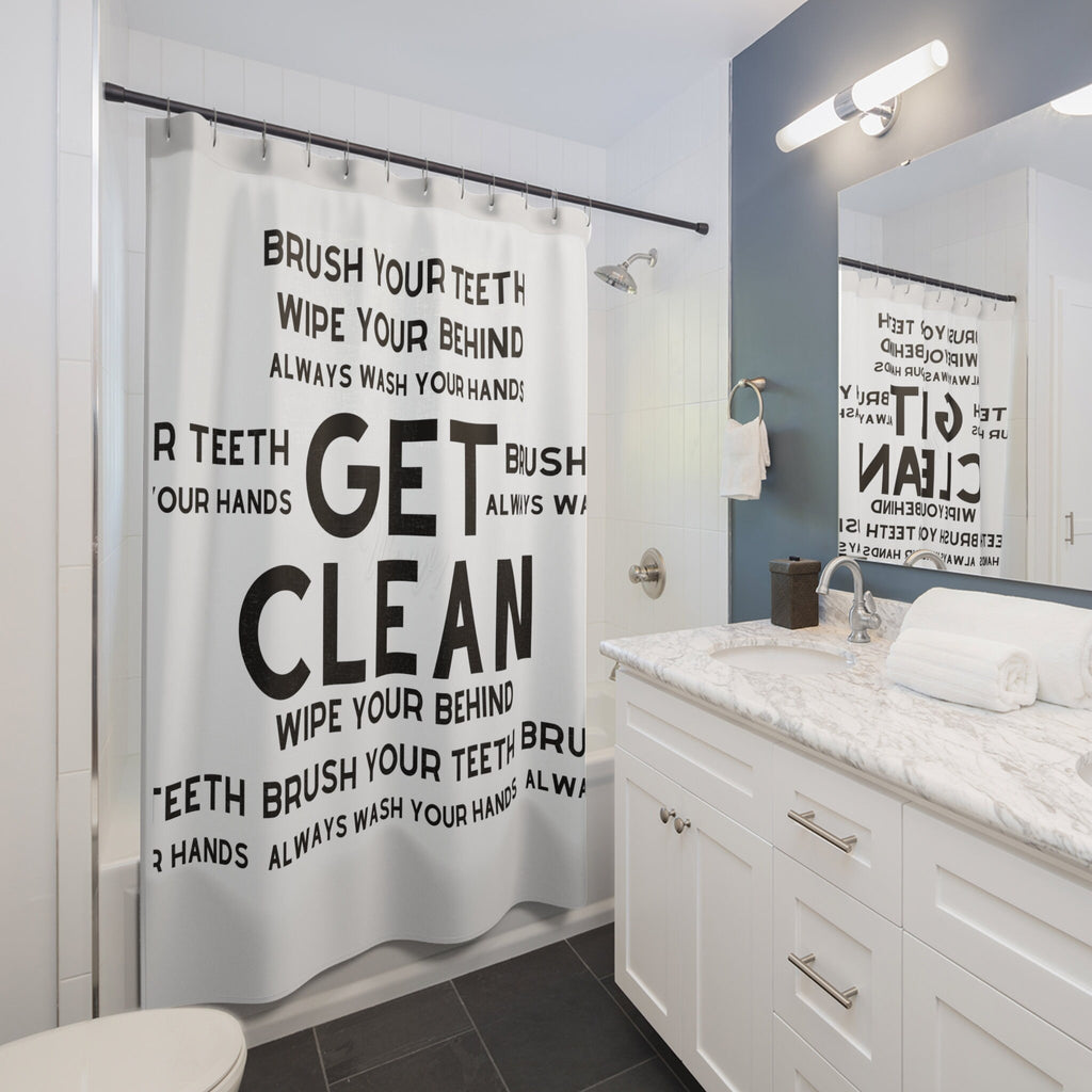 Get Clean Shower Curtain