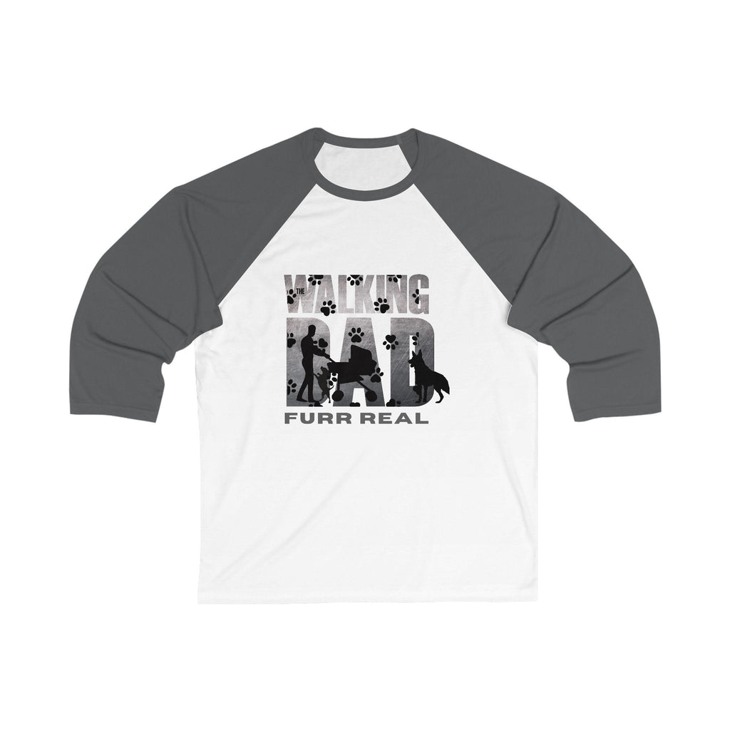 Unisex The Walking Dad 3/4 Baseball Tee