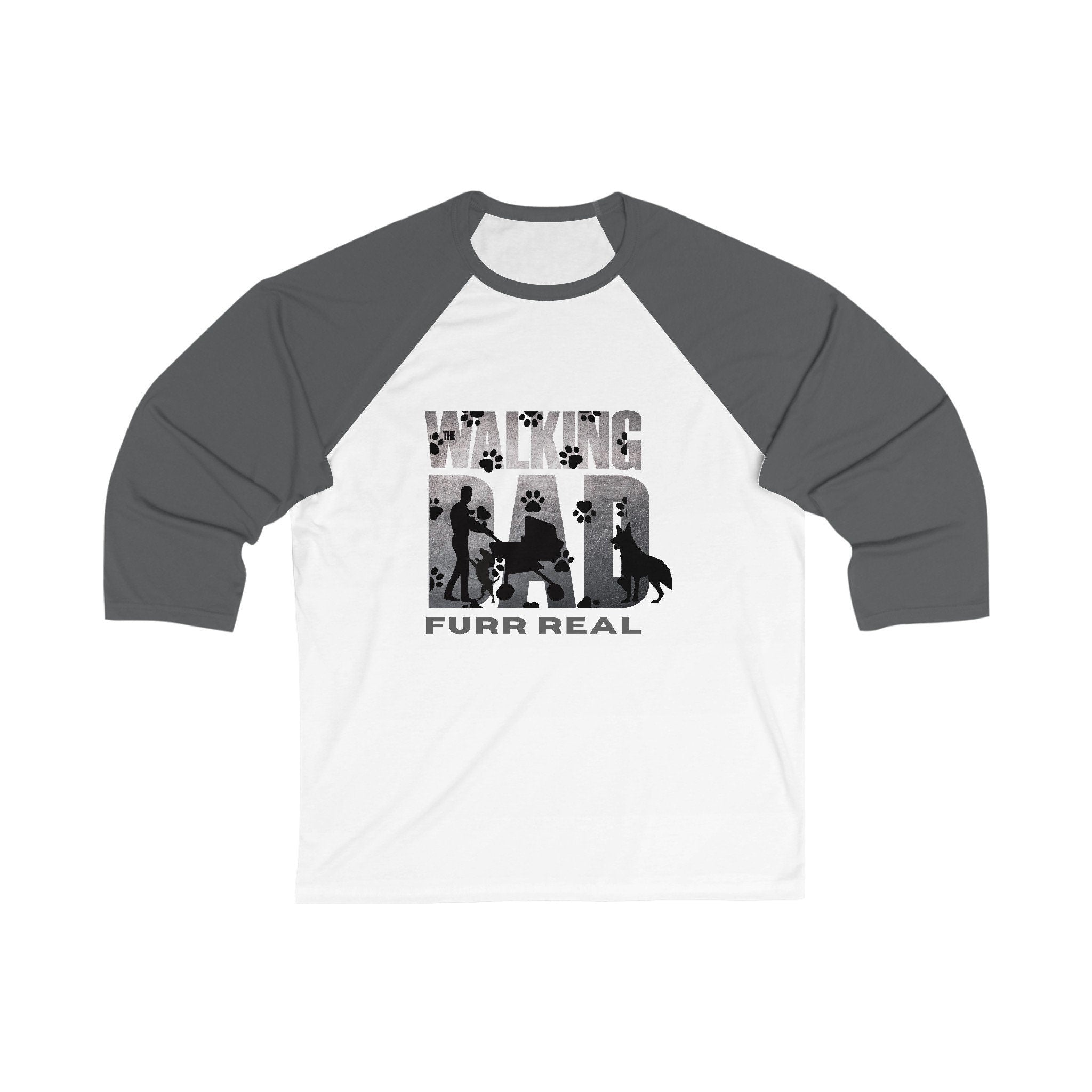 Unisex The Walking Dad 3/4 Baseball Tee
