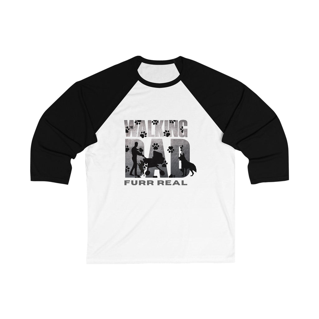 Unisex The Walking Dad 3/4 Baseball Tee