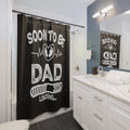 Loading Soon to Be Dad 2024 Shower Curtain Black