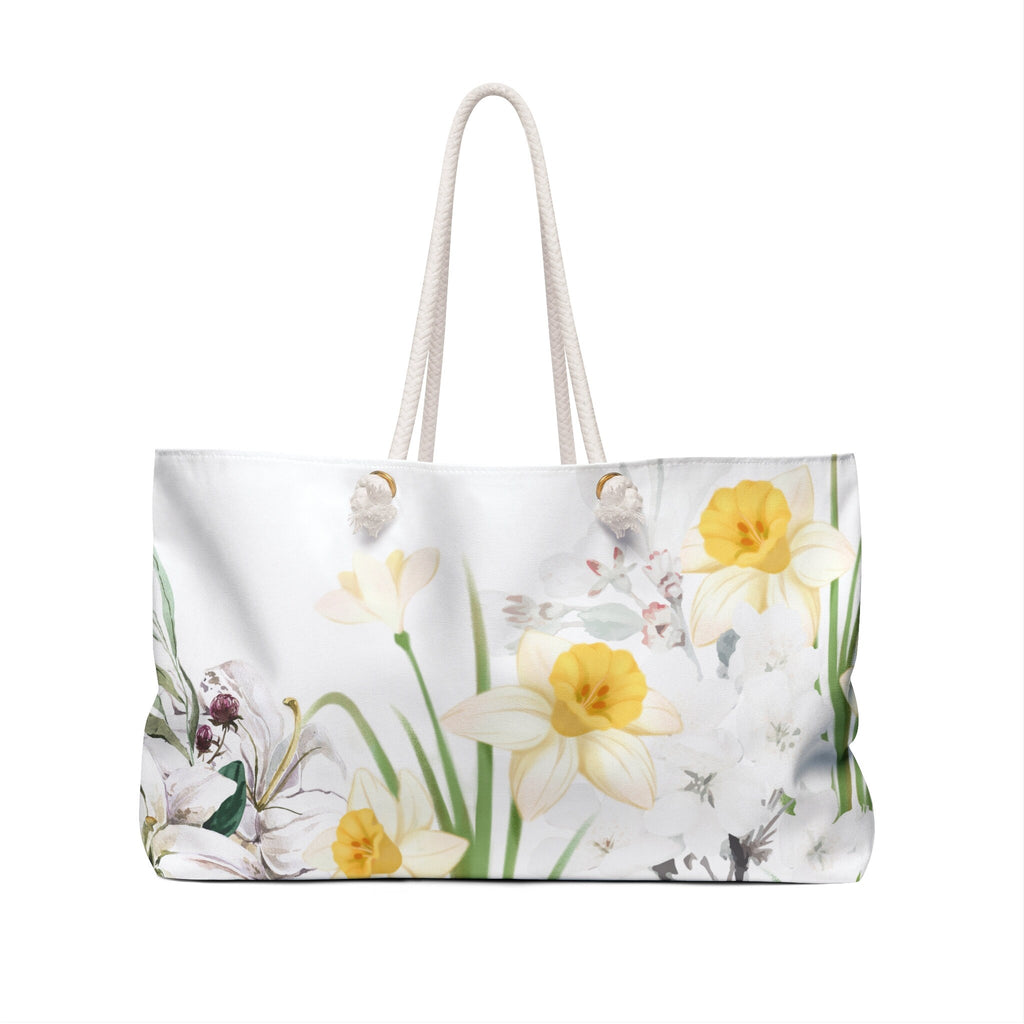 Daisy Floral Tote Yoga Weekender Bag