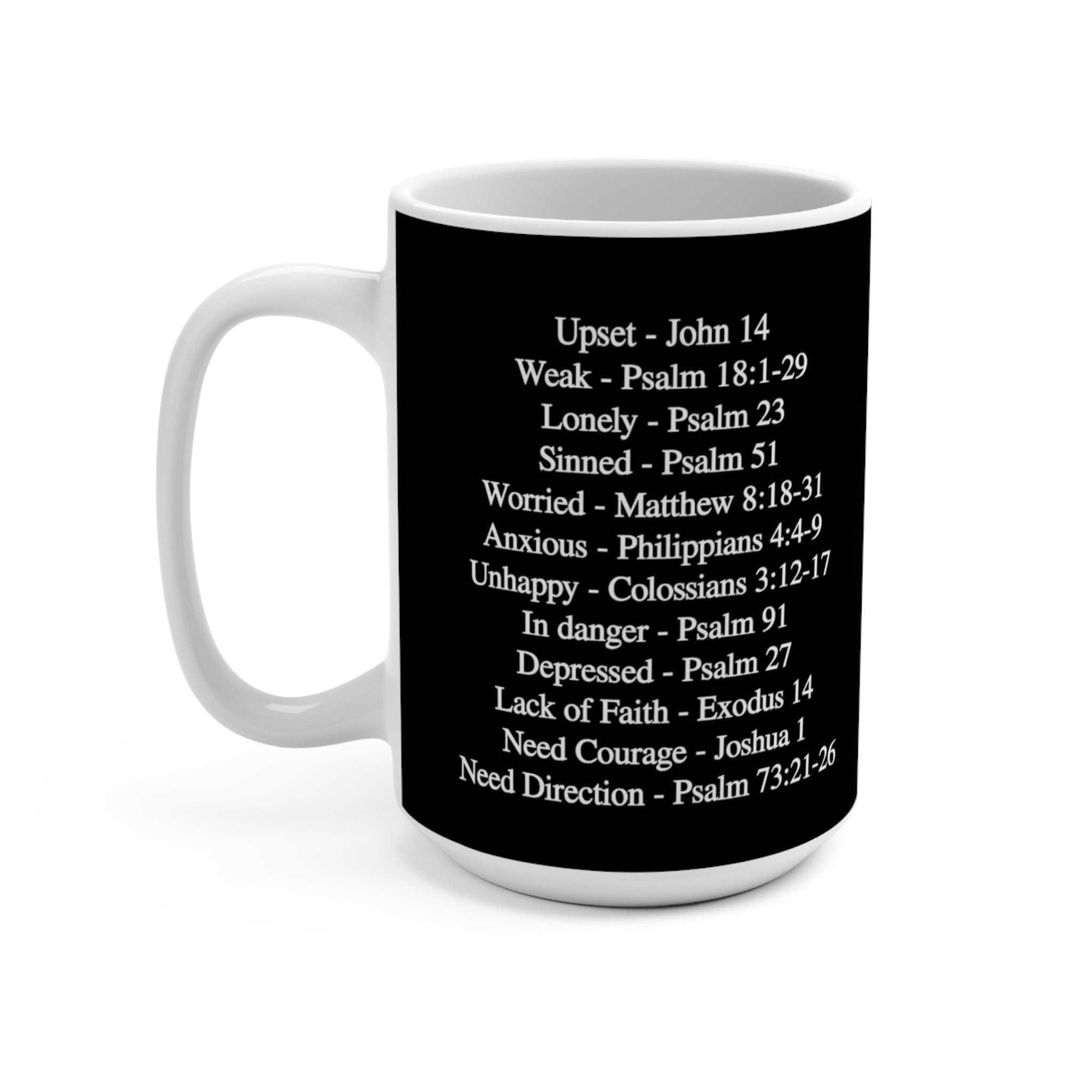 Directional Bible Verses 15 oz Mug