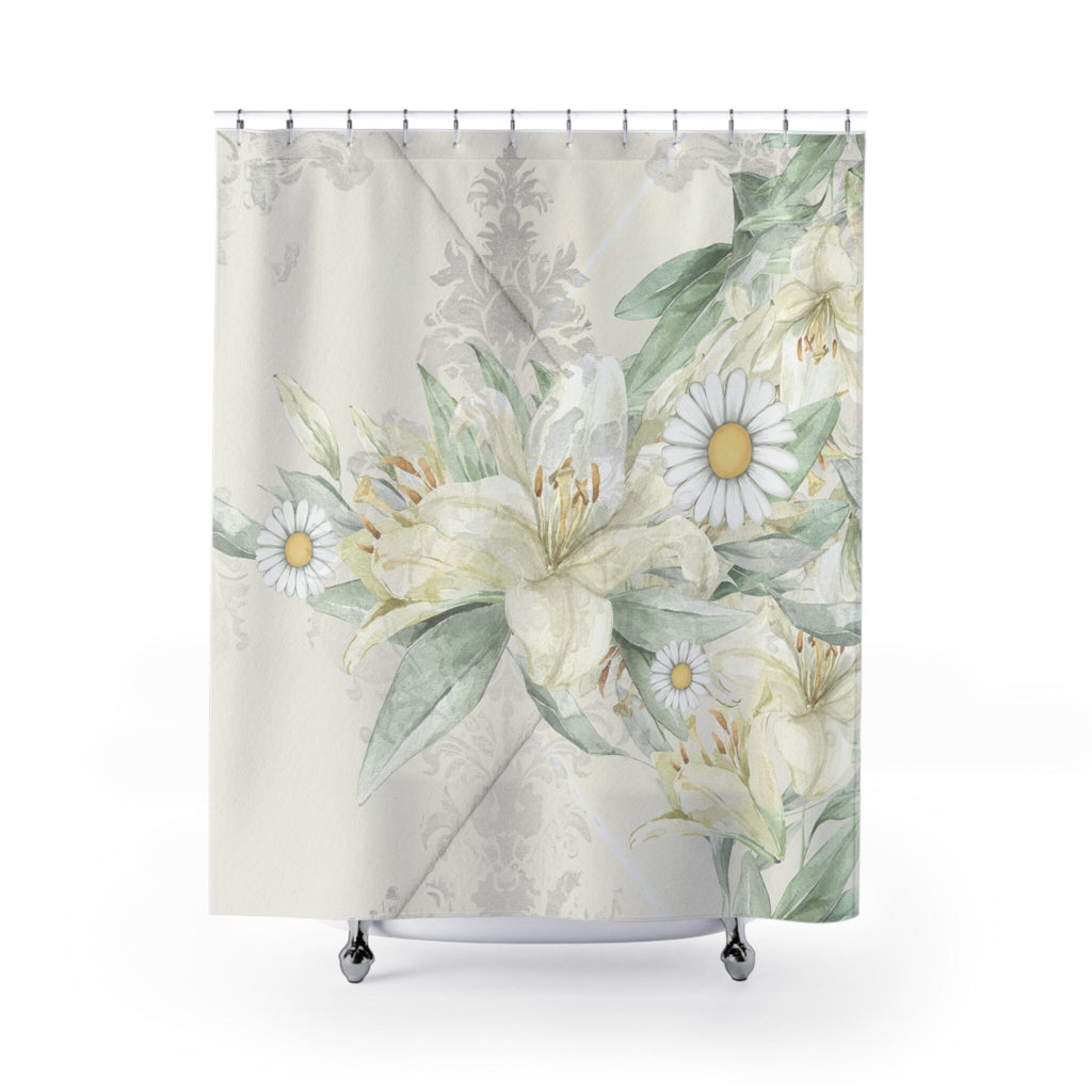 Envelope Cottage Shabby Style Shower Curtain