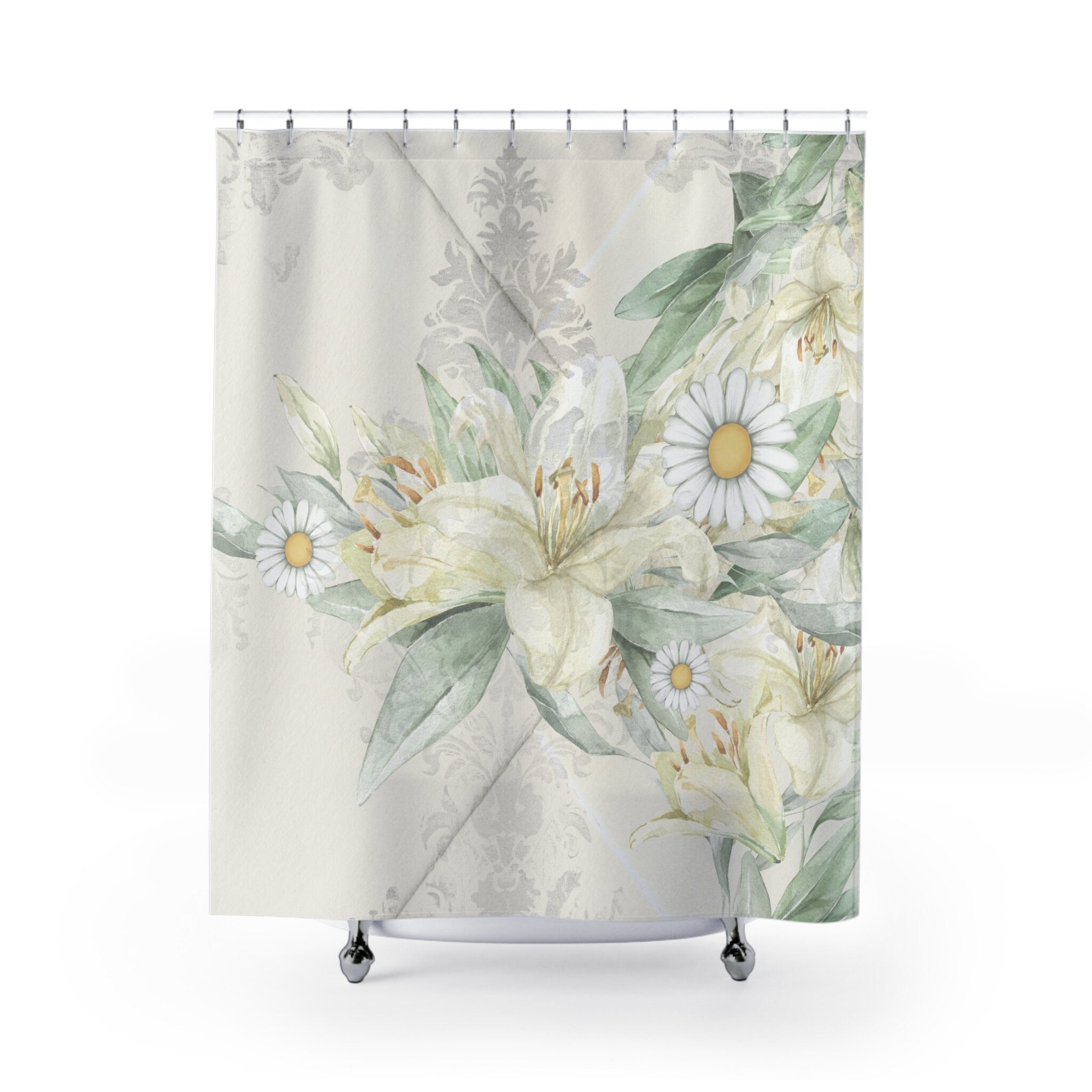 Envelope Cottage Shabby Style Shower Curtain