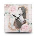 Romantica Shabby Boho Horse Acrylic Wall Clock