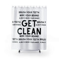 Get Clean Shower Curtain