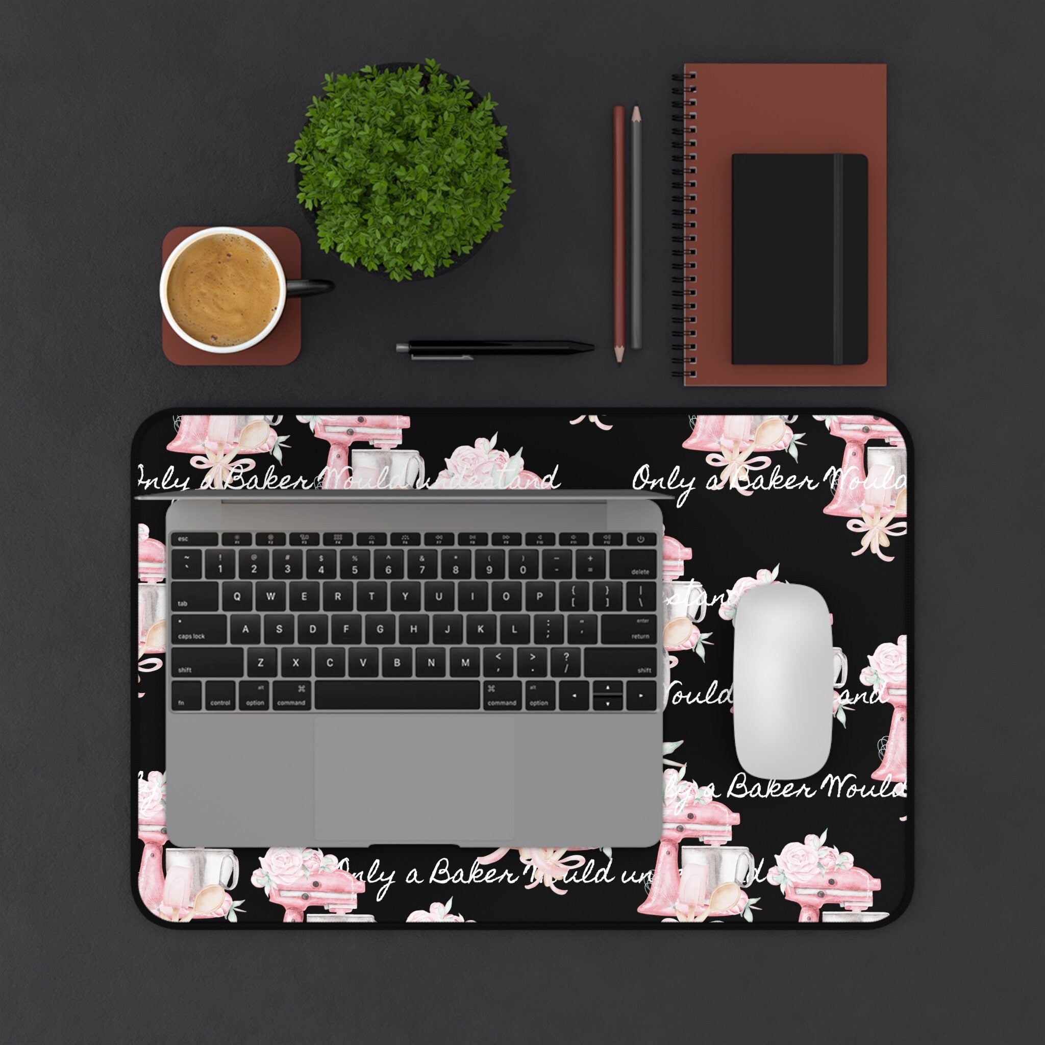 Shabby Cottage Only a Baker Would Understand  Desk Mat