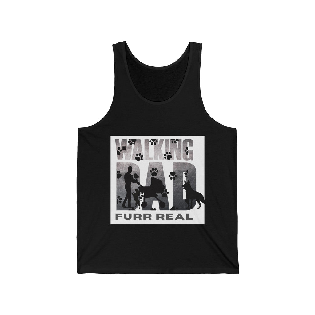 Walking Dad Unisex Jersey Tank M - 2XL White