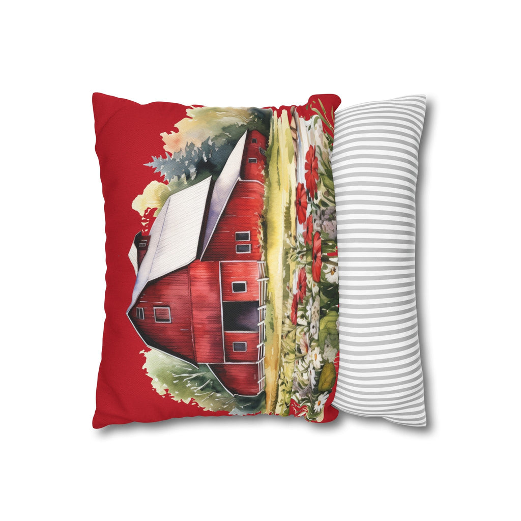 Red Barn Countryside Luxury Spun Polyester Pillowcase
