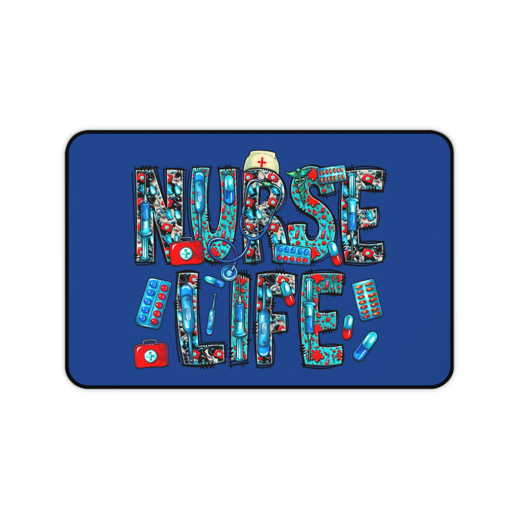Blue Nurse Life Desk Mat - Perfect Gift for Healthcare Heroes!