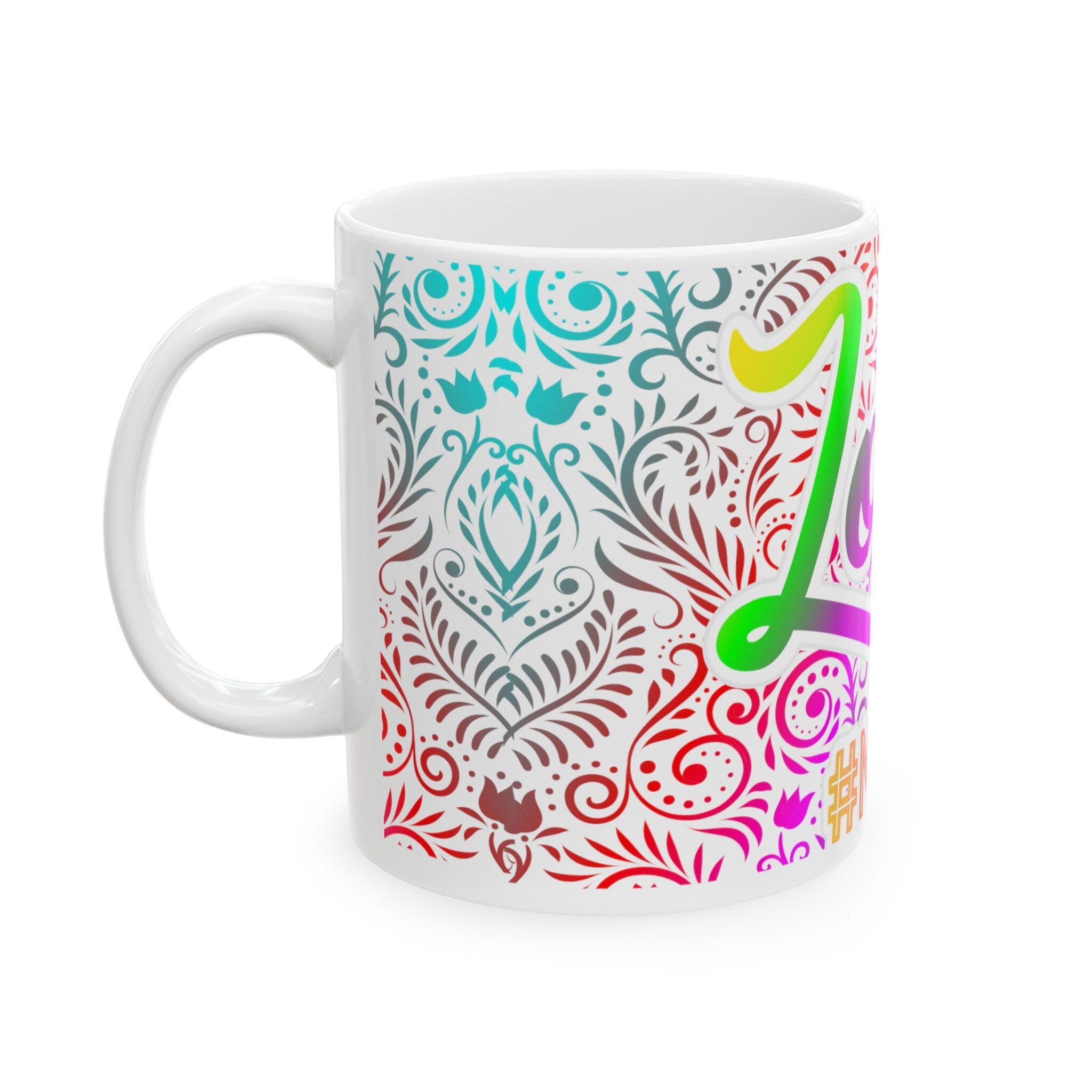 Your Name "Love Nurse Life"  Mug, (11oz, 15oz) White