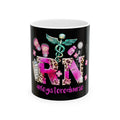 Your Name "Registered Nurse"  Mug,  (11oz, 15oz) Black