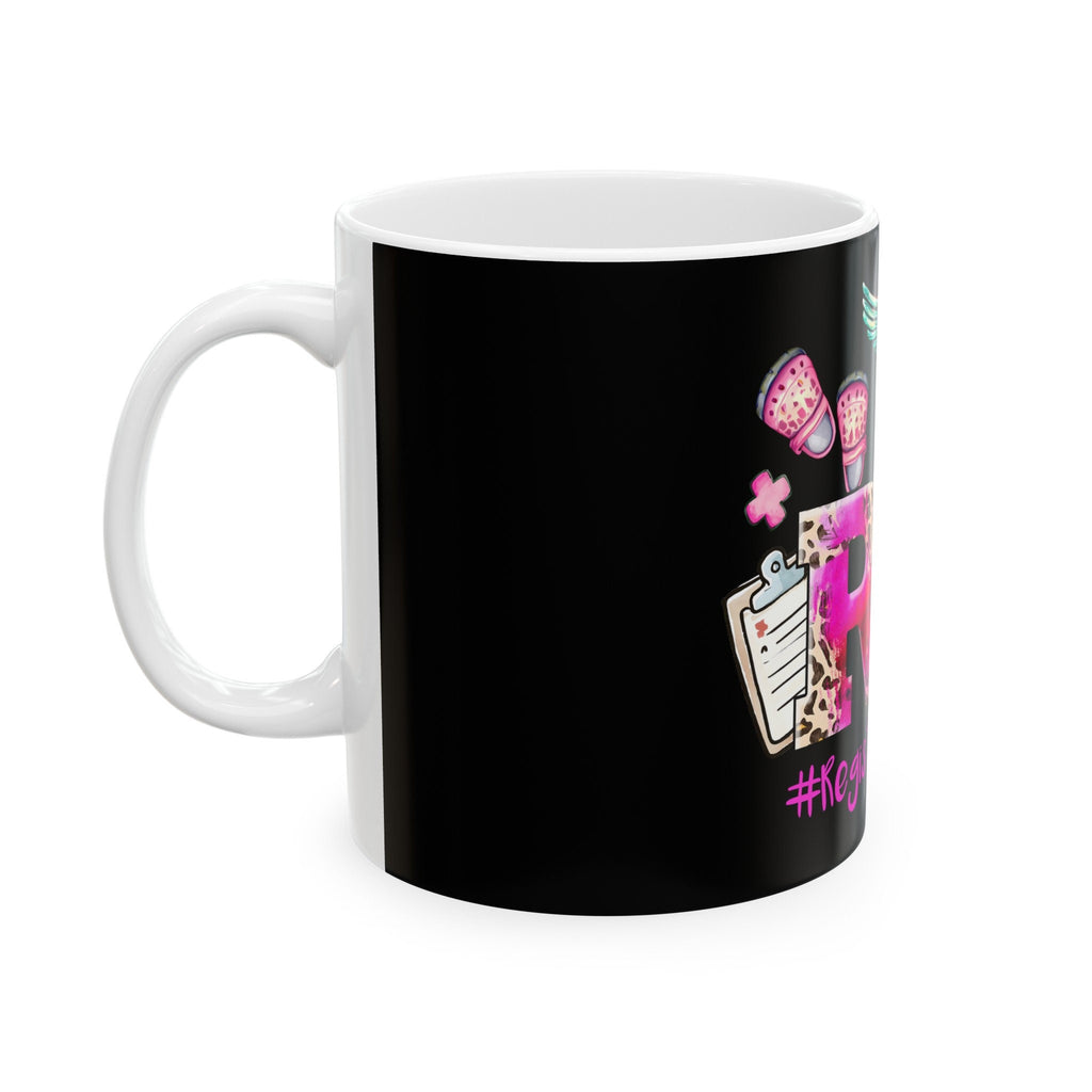 Your Name "Registered Nurse"  Mug,  (11oz, 15oz) Black