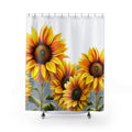 Bright Big Sunflowers Shower Curtain