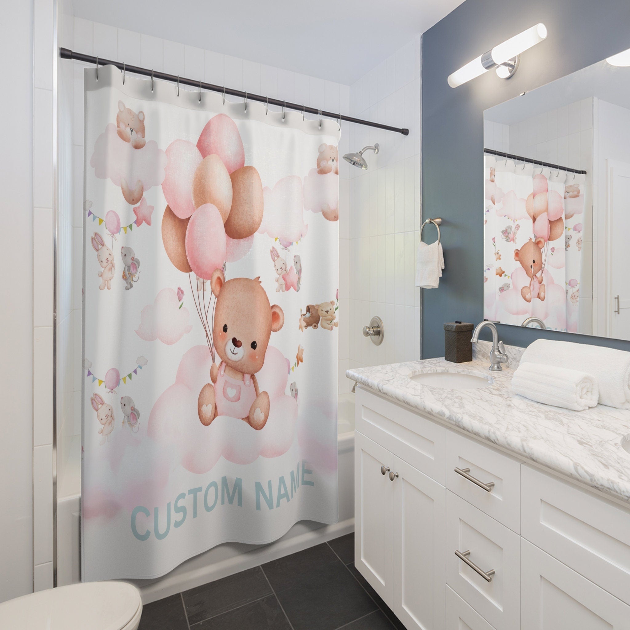 Personalized Baby Girl/Child Shower Curtain