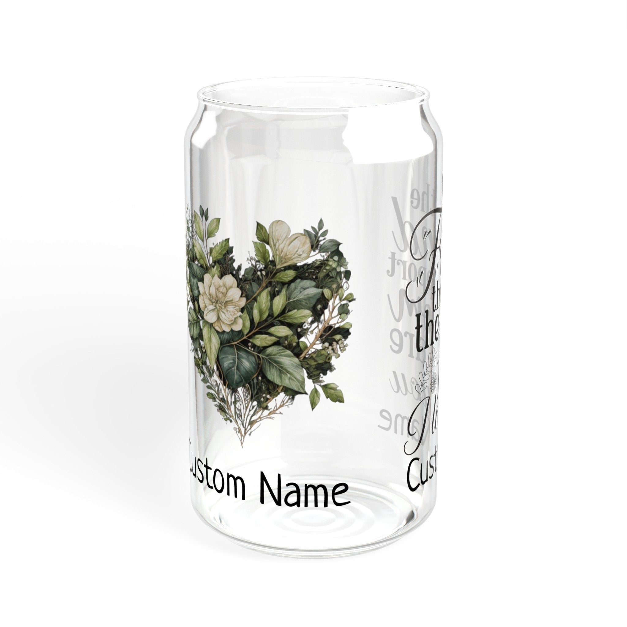 Personalized For The Friend Support Mom Sipper Glass, 16oz
