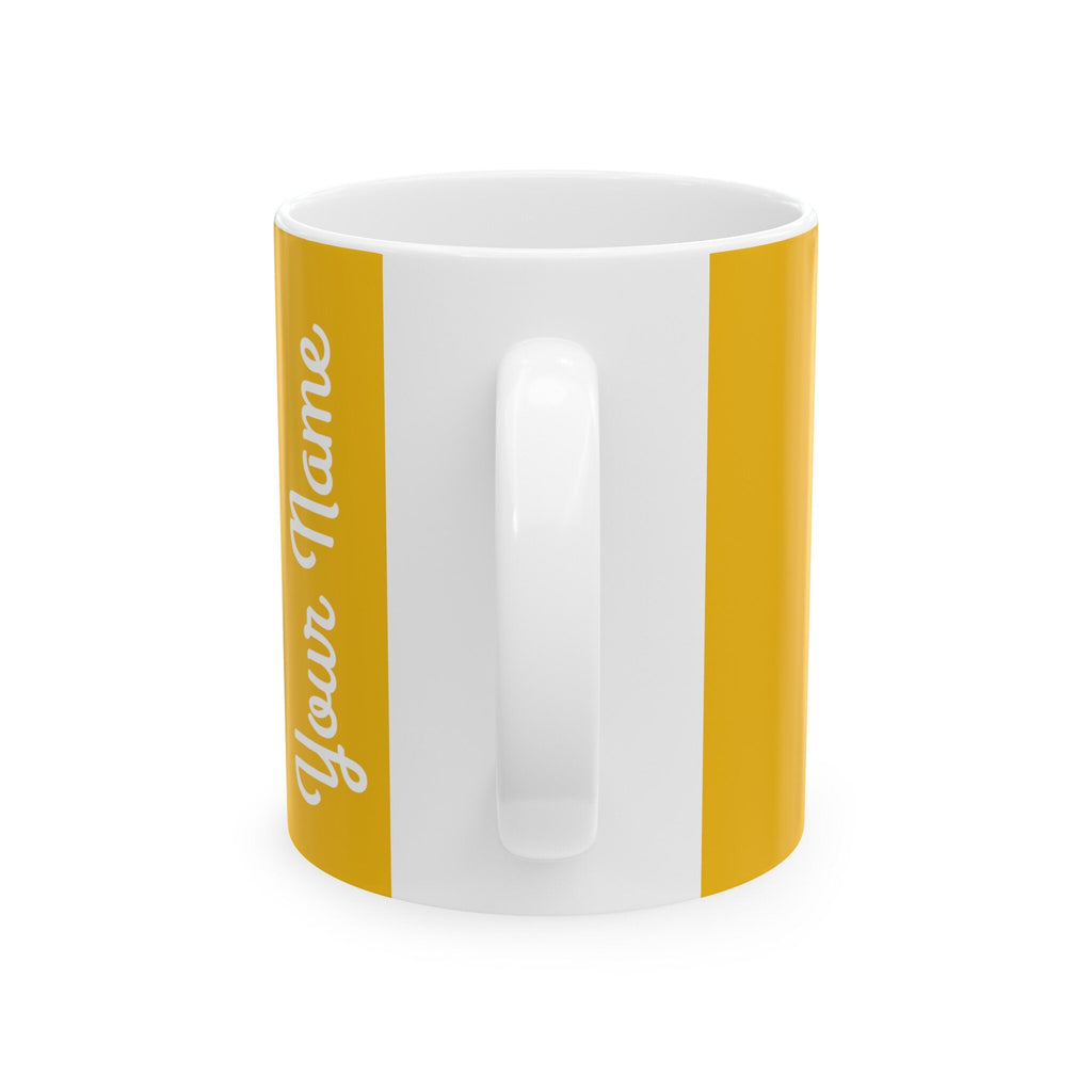 Summer "Nurse" with Your Name "Nurse"  Mug, (11oz, 15oz)  Yellow