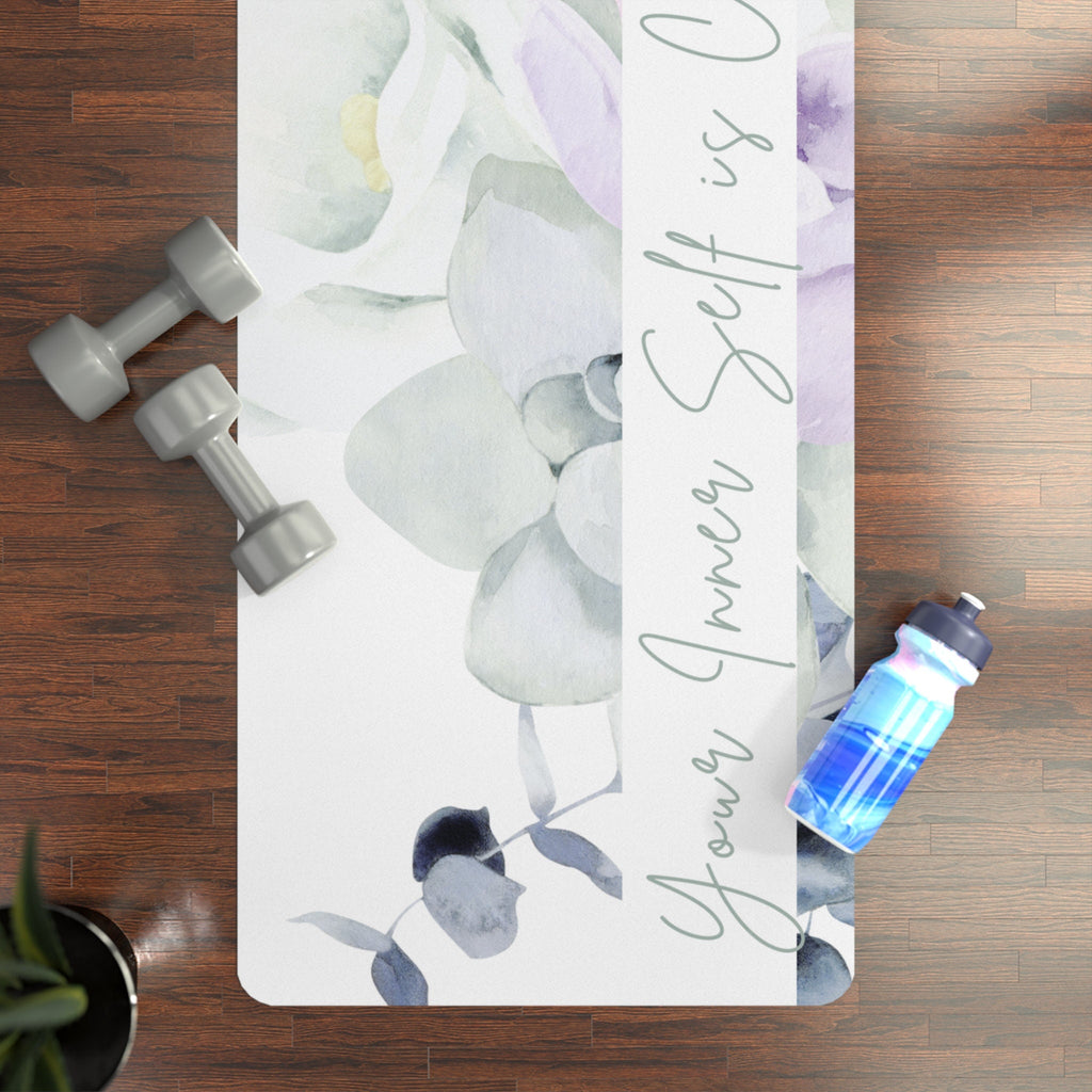 Your Inner Self is Calling Rubber Floor Exericse or Yoga Mat
