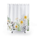 Cottage Style Yellow Floral Shower Curtain