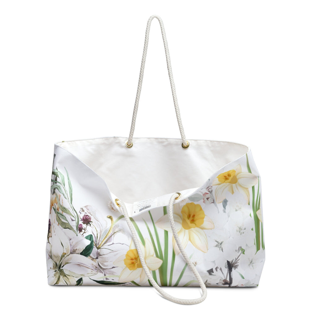 Daisy Floral Tote Yoga Weekender Bag