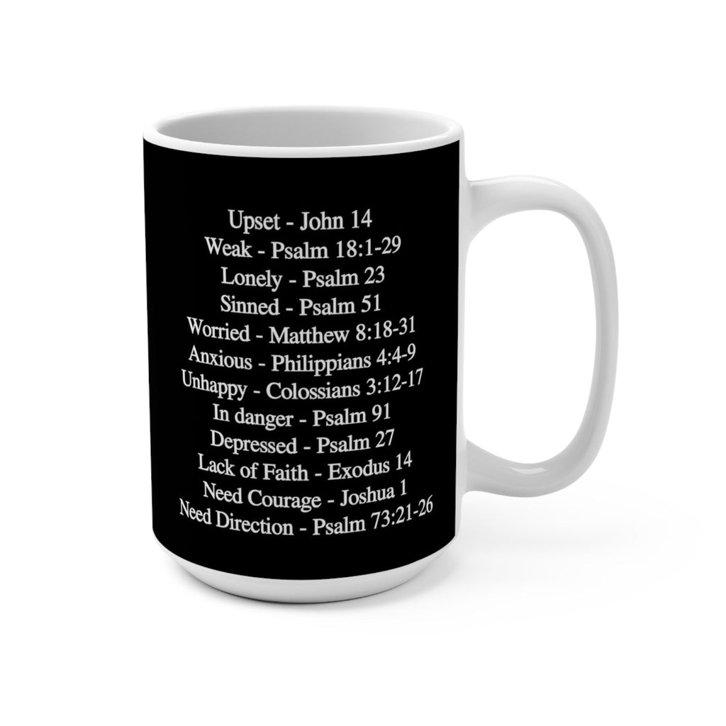 Directional Bible Verses 15 oz Mug
