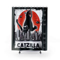 Catzilla Monster Culture Tribute Shower Curtain