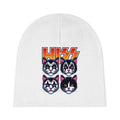 White HISS Baby Beanie 6-mos  - 1year