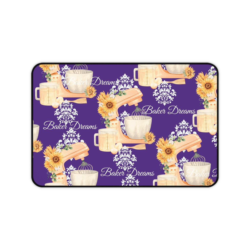 Purple Baker Dreams Desk Mat - Perfect Gift for Bakers!