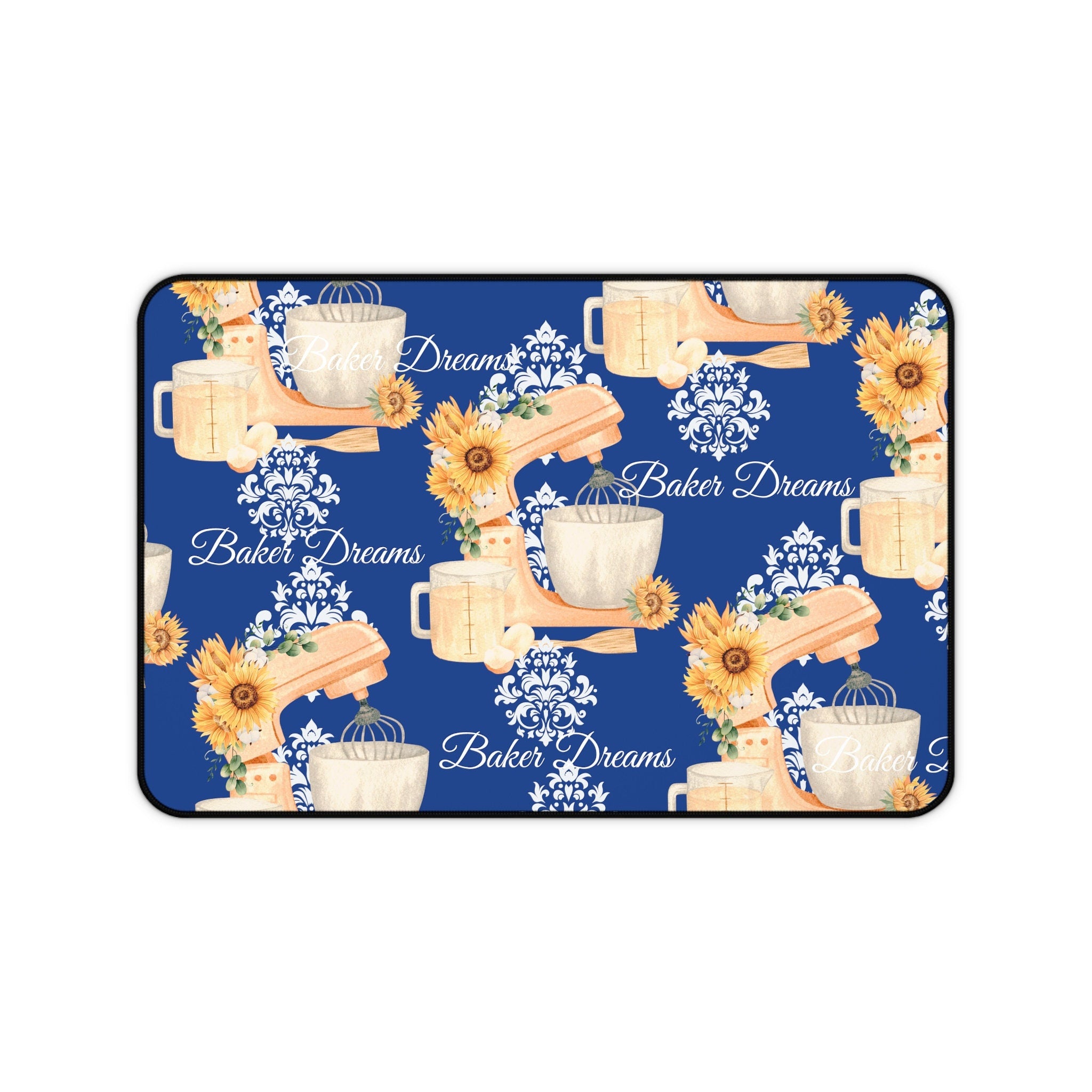 Blue Baker Dreams Desk Mat - Perfect Gift for Bakers!