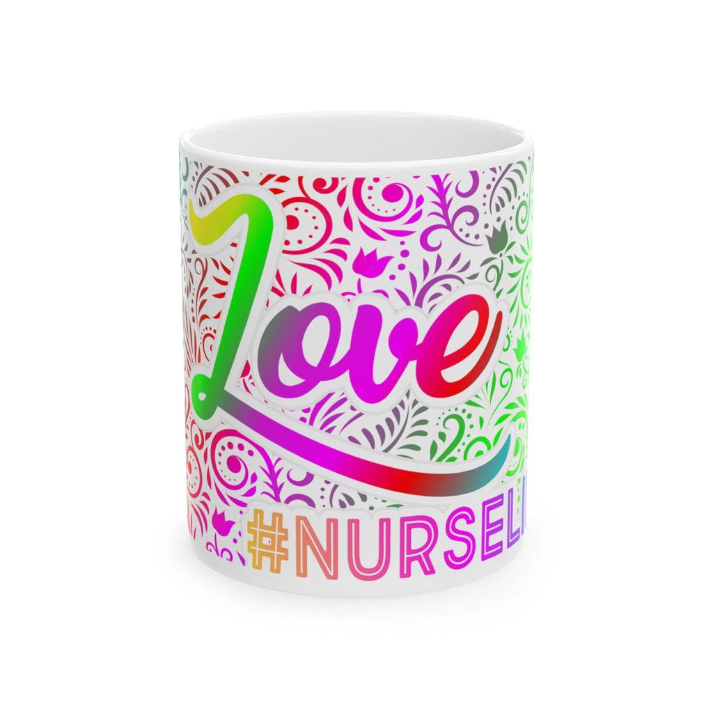 Your Name "Love Nurse Life"  Mug, (11oz, 15oz) White