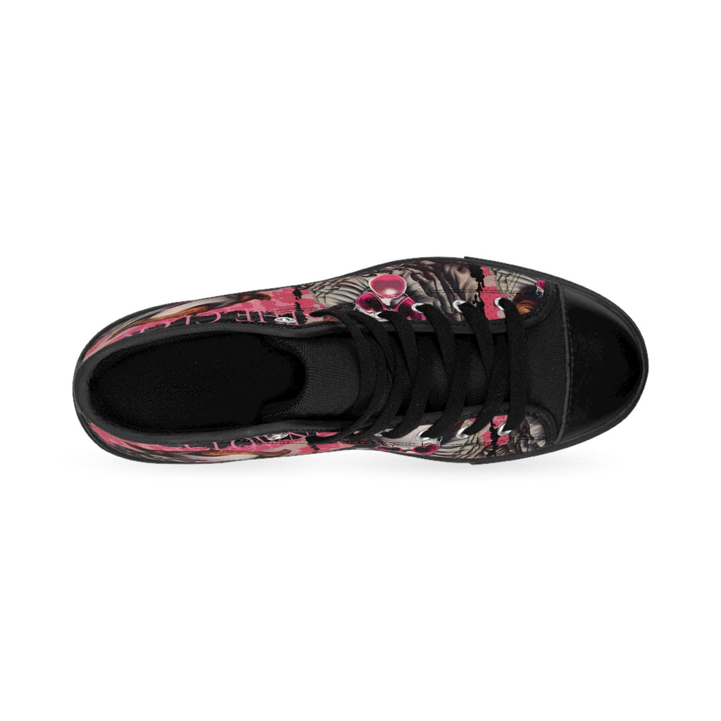 Pennywise High-Top Sneakers, Gothic Horror Graphic Print