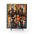 Spooky Horror Boys Shower Curtain: Halloween Bathroom Decor