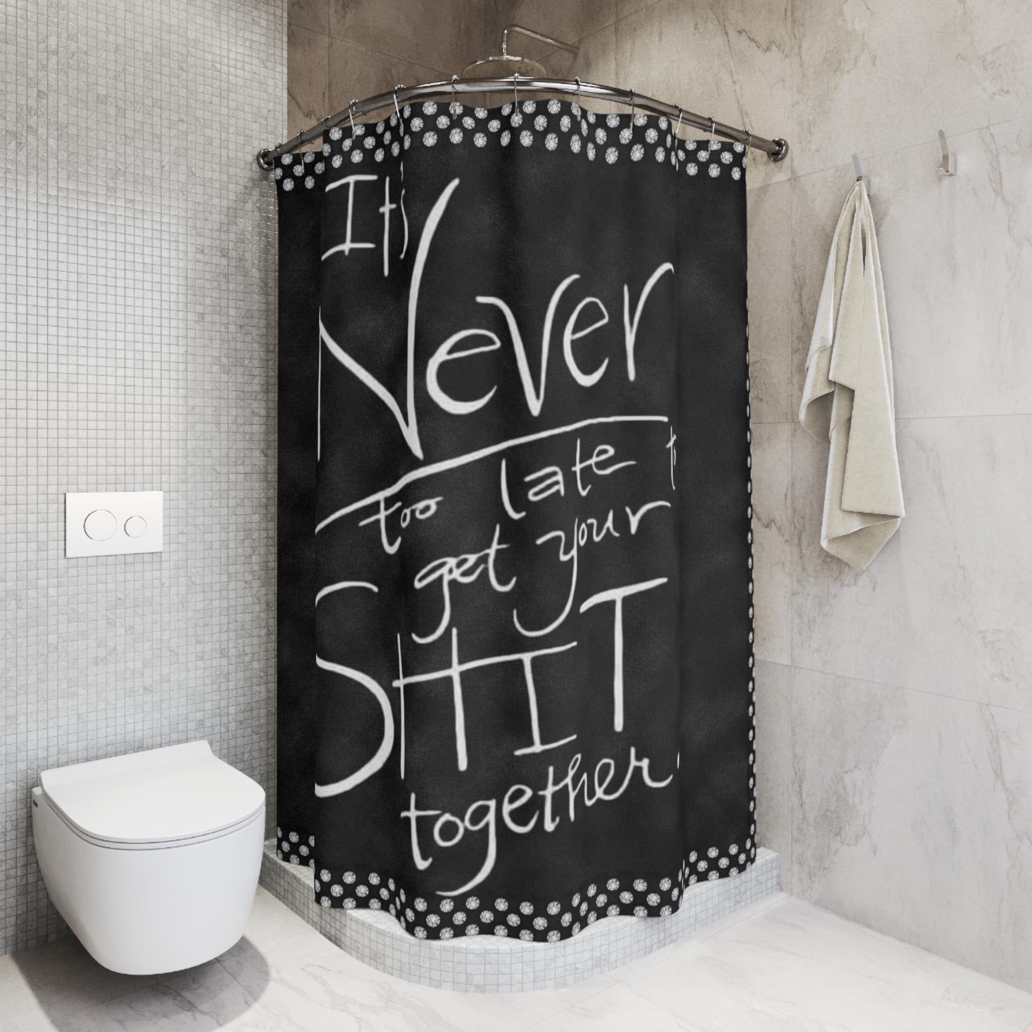 Sarcastic Bathroom Curtain: Funny Novelty Home Decor