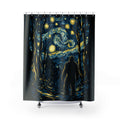 Art Style Bigfoot Shower Curtain  Abstract Art Bathroom Décor