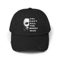 You Can't Kill the Boogeyman Distressed Cap, Halloween Horror Hat
